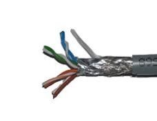 E- Яркая защищаемая медь кабеля СТП сети КАТ6 СФТП крытая чистая для кабельной системы