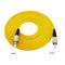 Желтый цвет гибкий провод Ск Упк в 3 метра Фк, длины таможни Фк-Фк кабеля падения оптического волокна