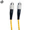 Желтый цвет гибкий провод Ск Упк в 3 метра Фк, длины таможни Фк-Фк кабеля падения оптического волокна