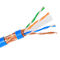E- Яркая защищаемая медь кабеля Lan CAT6 STP SFTP крытая чистая для кабельной системы